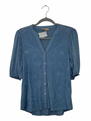 Democracy Size X- Small Blue Pre-Owned Shirt- Ladies