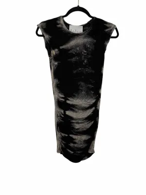 Dolan Size Medium Black Print Pre-Owned Tank Top- Ladies