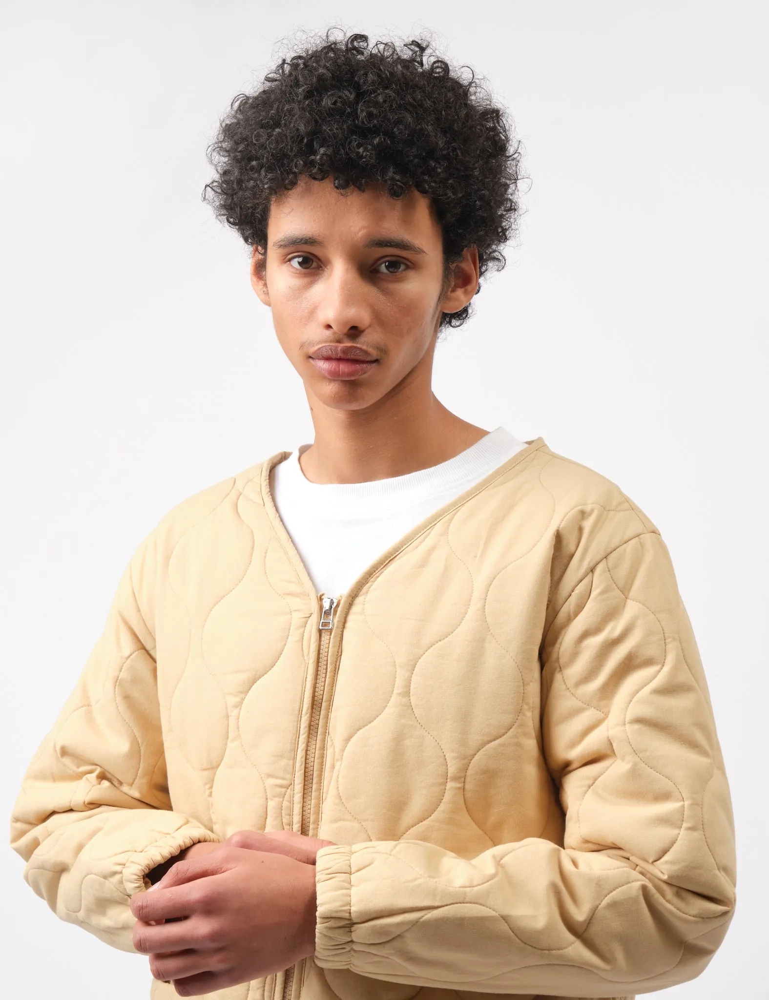Doorbuster Bhode Quilted Jacket - Parchment  Last Few Pieces!