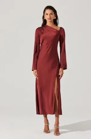 Doorbuster Catriona Satin Maxi Dress  Last Chance!