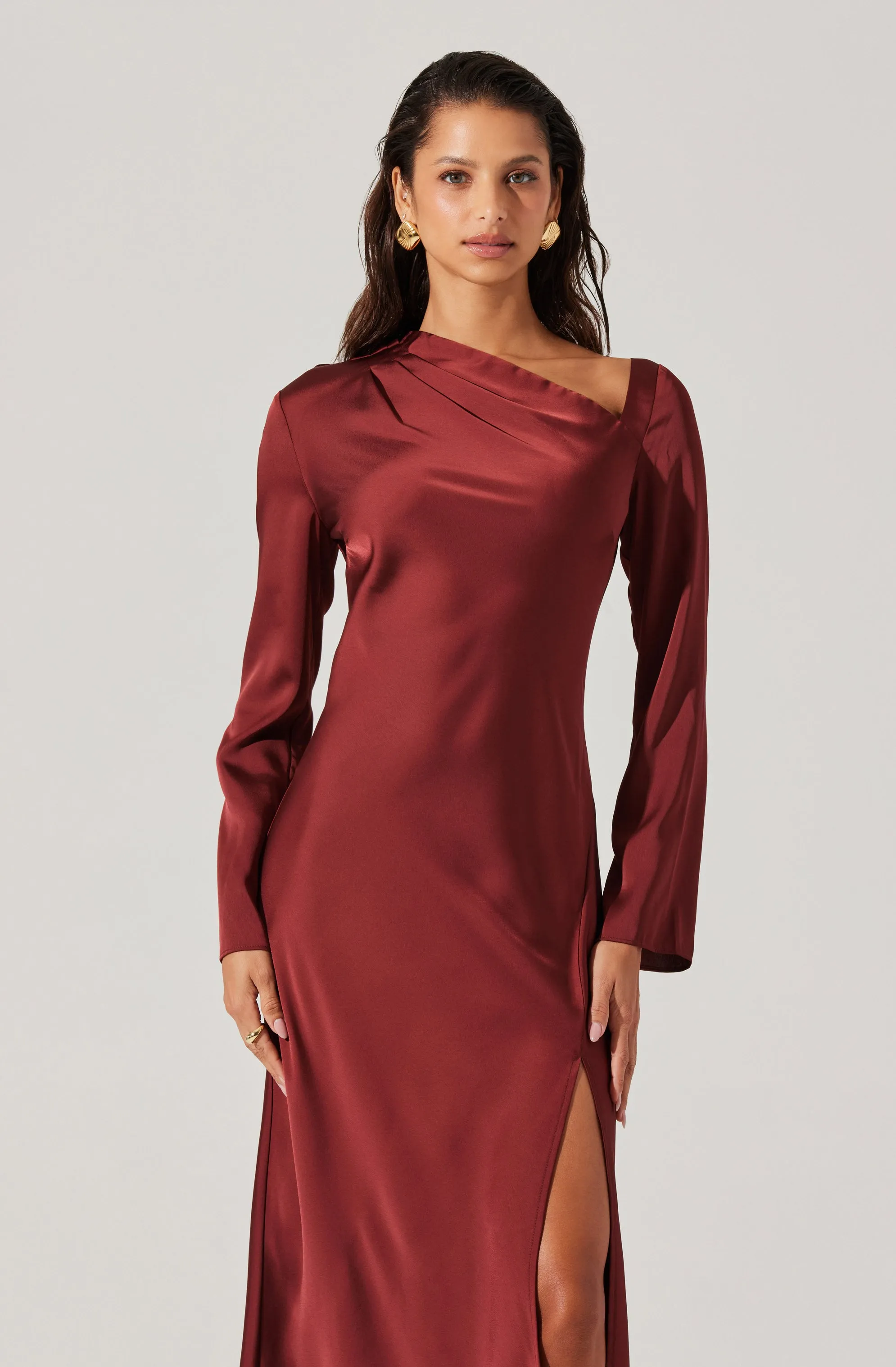 Doorbuster Catriona Satin Maxi Dress  Last Chance!
