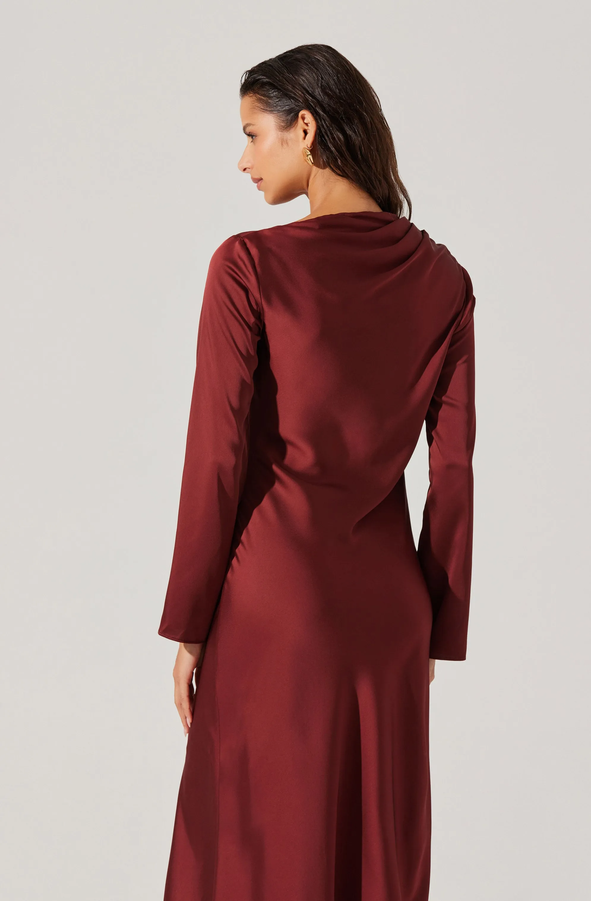 Doorbuster Catriona Satin Maxi Dress  Last Chance!