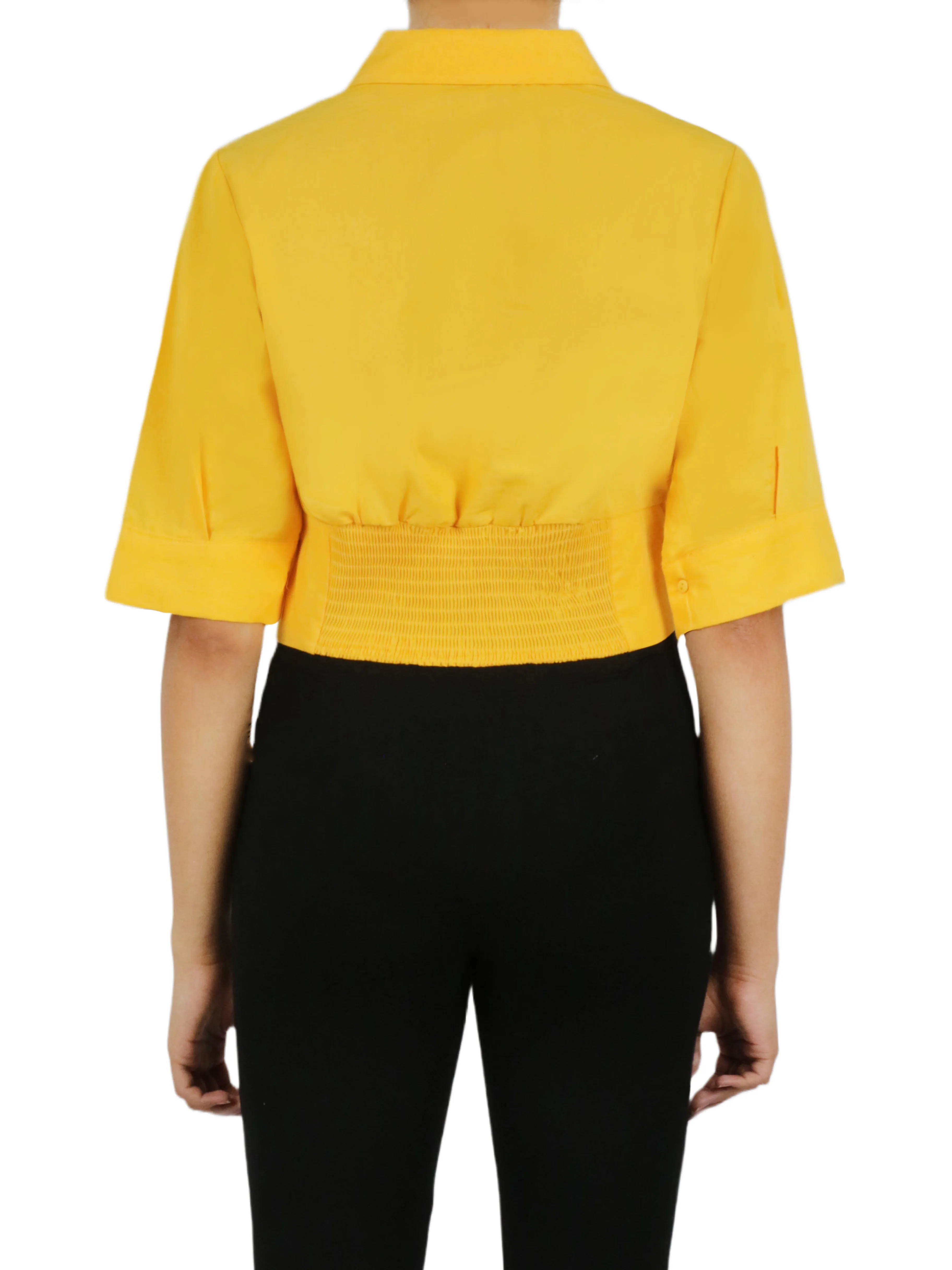 Doorbuster Cropped Corseted Shirt  Last Few Pieces!