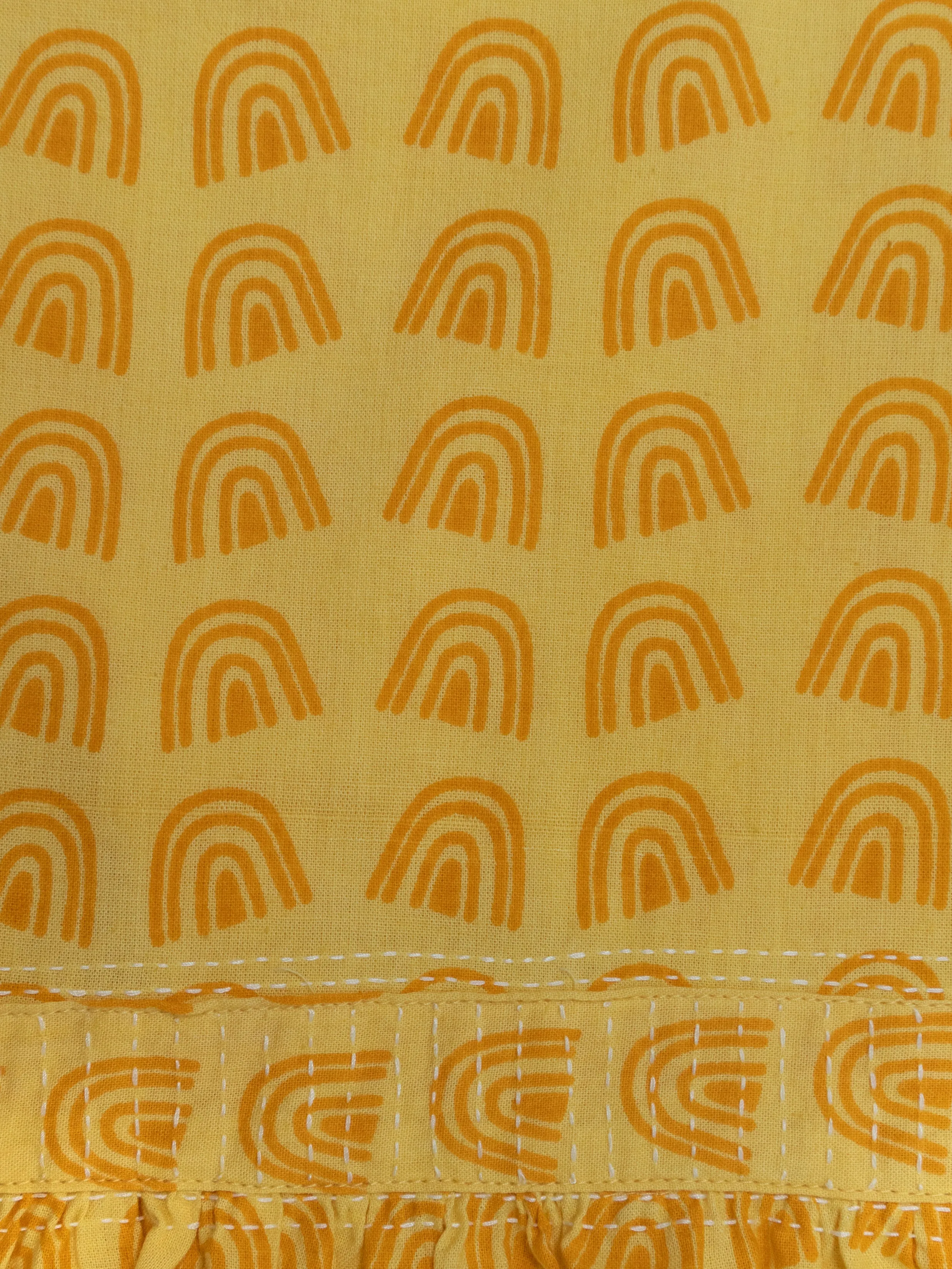 Doorbuster Melody Midi Dress - Sunny Stripes Yellow  Last Few Pieces!