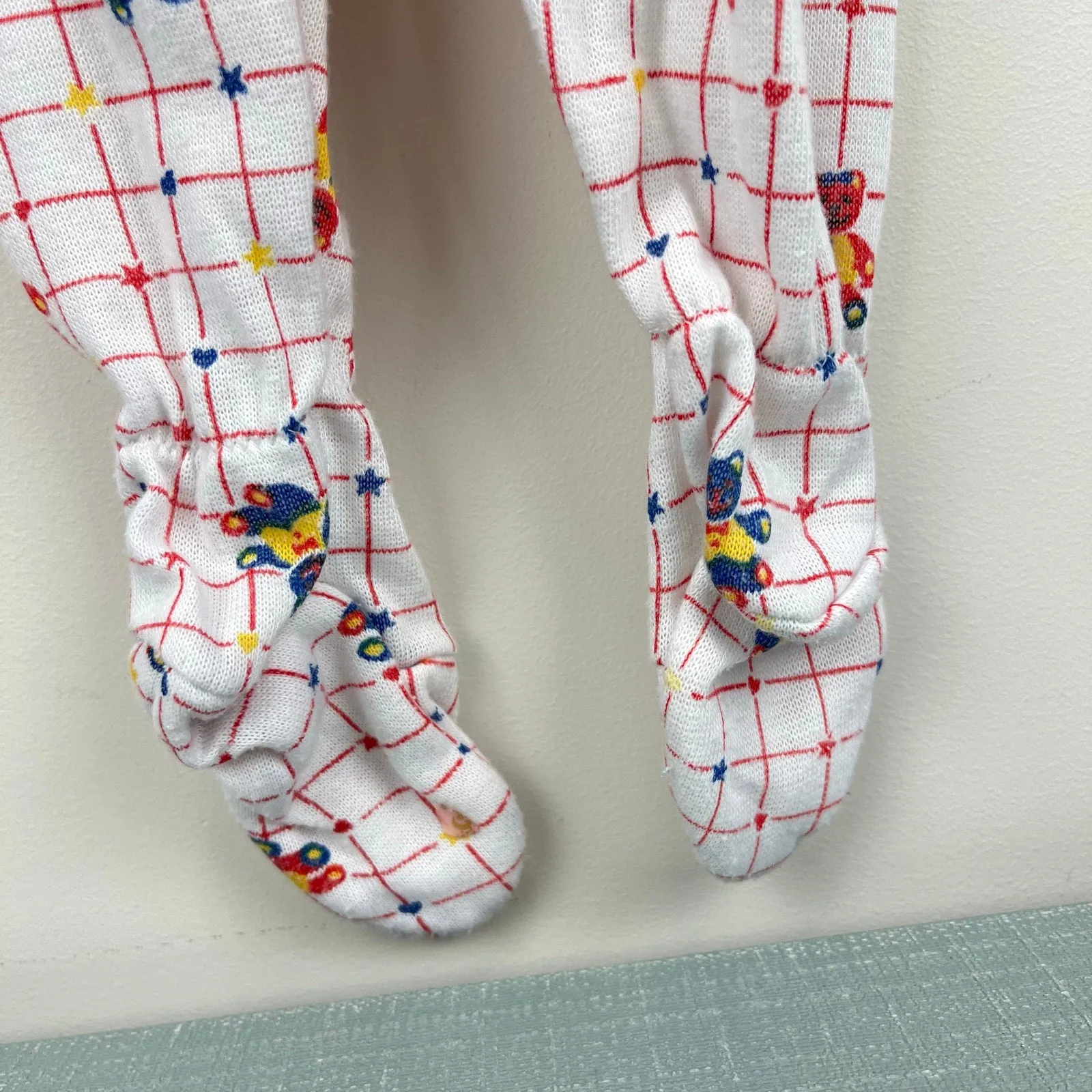 Doorbuster Vintage Trimfit Sleep & Play Teddy Bear Pajamas 12 Months USA  Almost Gone!
