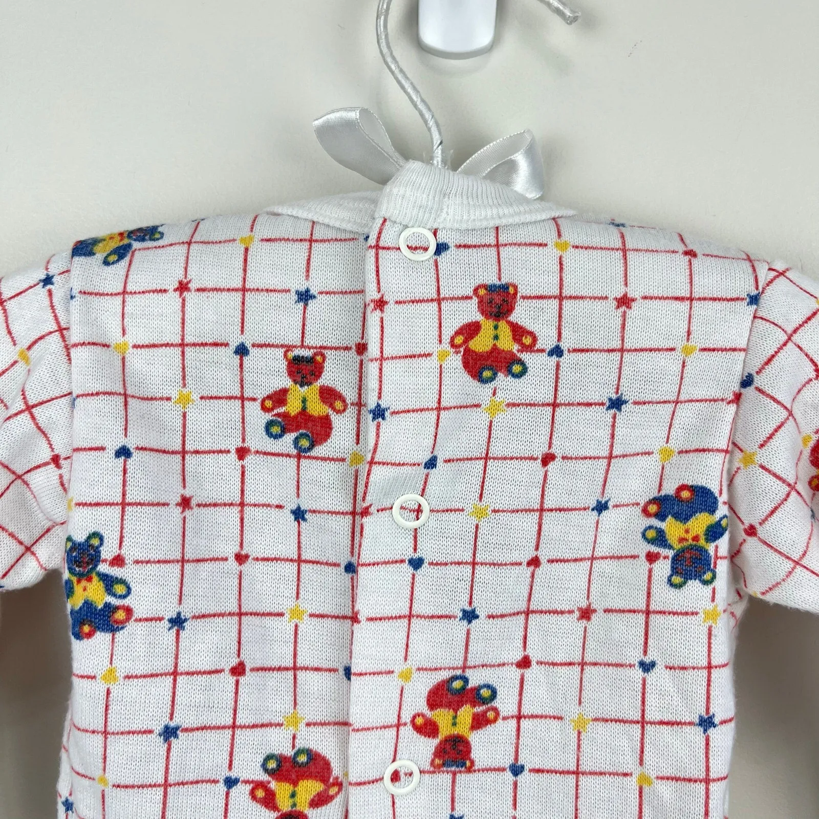 Doorbuster Vintage Trimfit Sleep & Play Teddy Bear Pajamas 12 Months USA  Almost Gone!