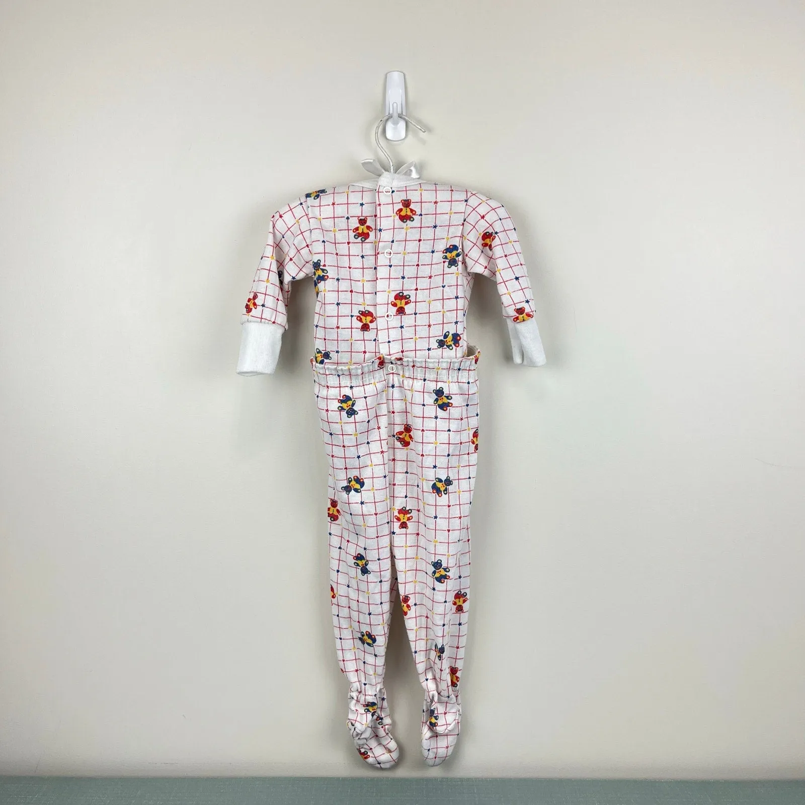 Doorbuster Vintage Trimfit Sleep & Play Teddy Bear Pajamas 12 Months USA  Almost Gone!