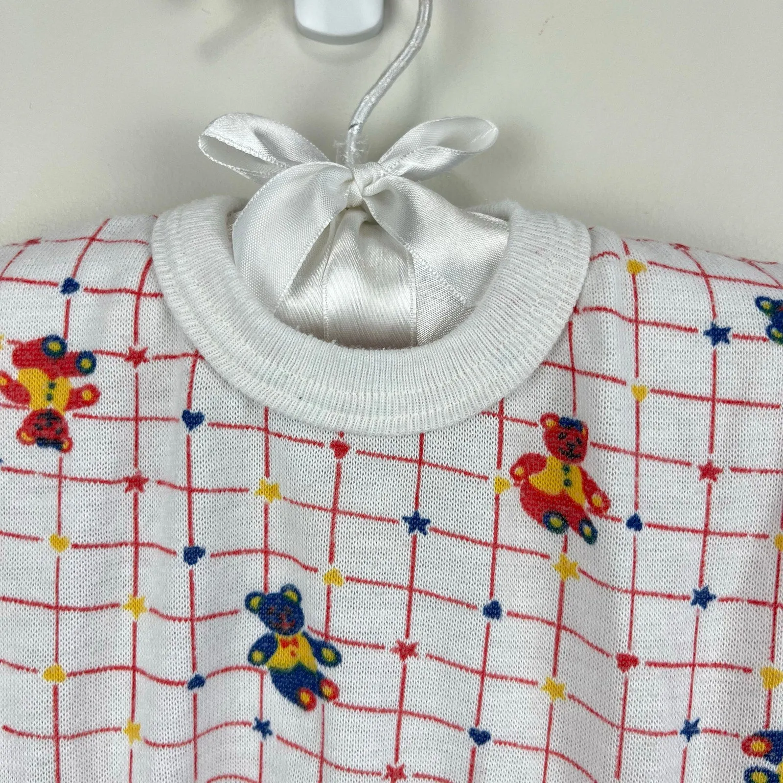 Doorbuster Vintage Trimfit Sleep & Play Teddy Bear Pajamas 12 Months USA  Almost Gone!