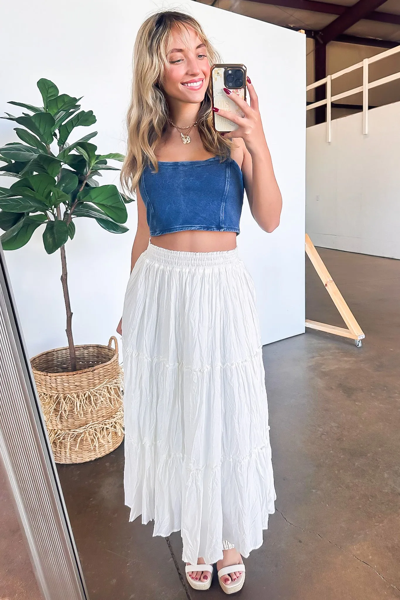 Edgy Direction Mineral Wash Tank Top