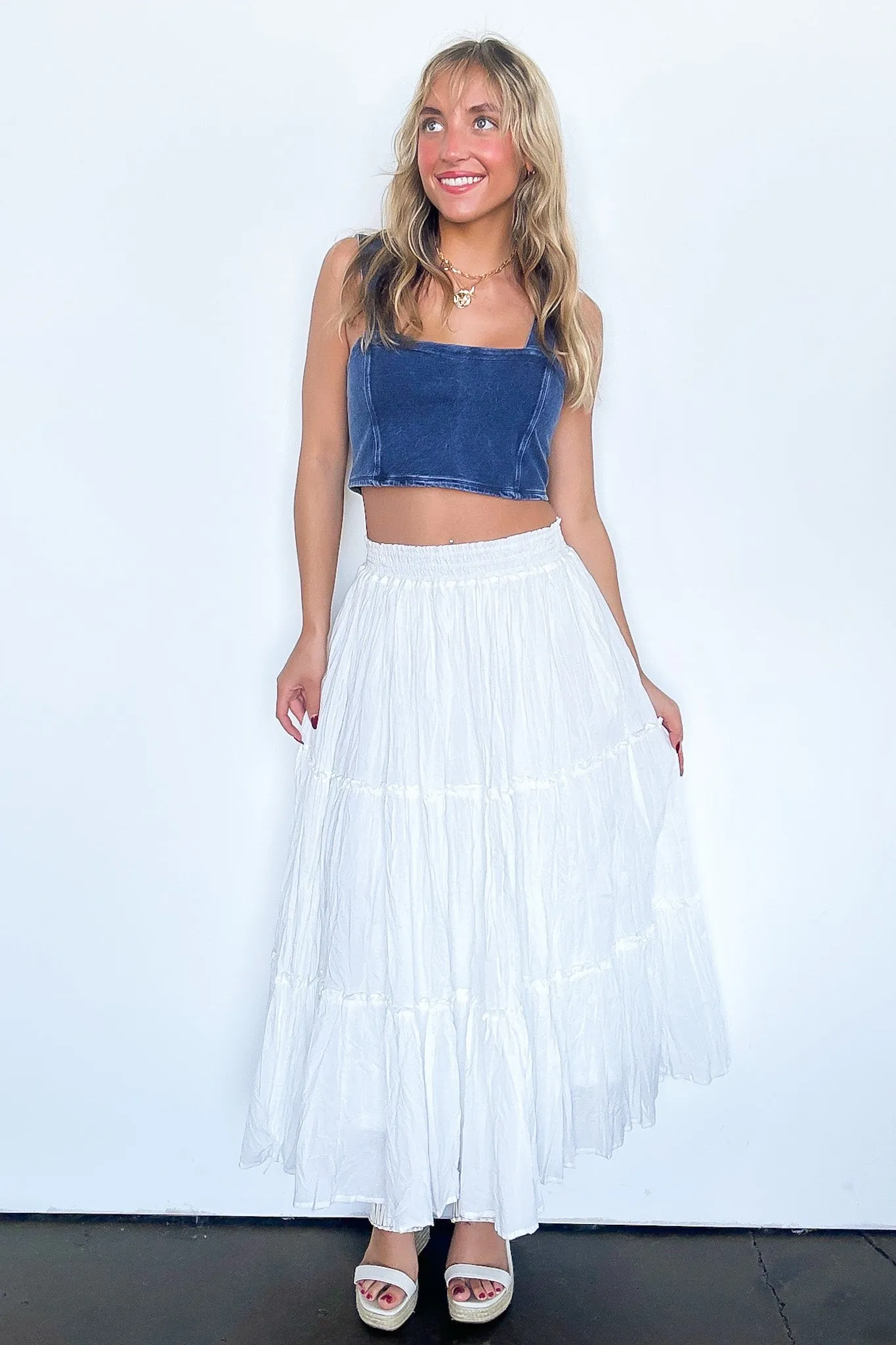 Edgy Direction Mineral Wash Tank Top