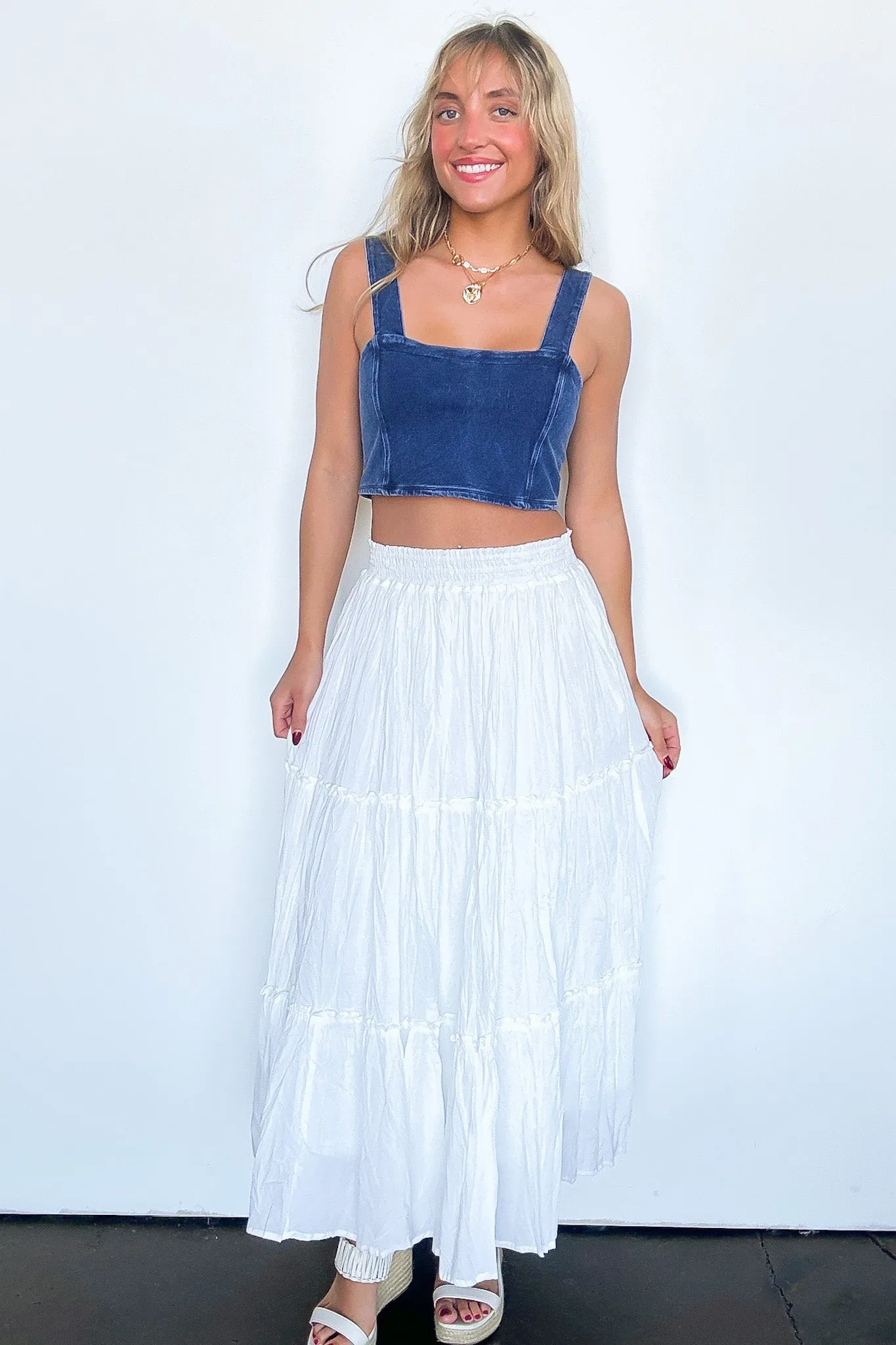 Edgy Direction Mineral Wash Tank Top