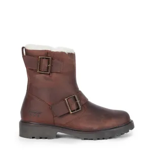 Editors Choice Barbour Womens Derwent Biker Boots Brown  Stylish & Comfortable