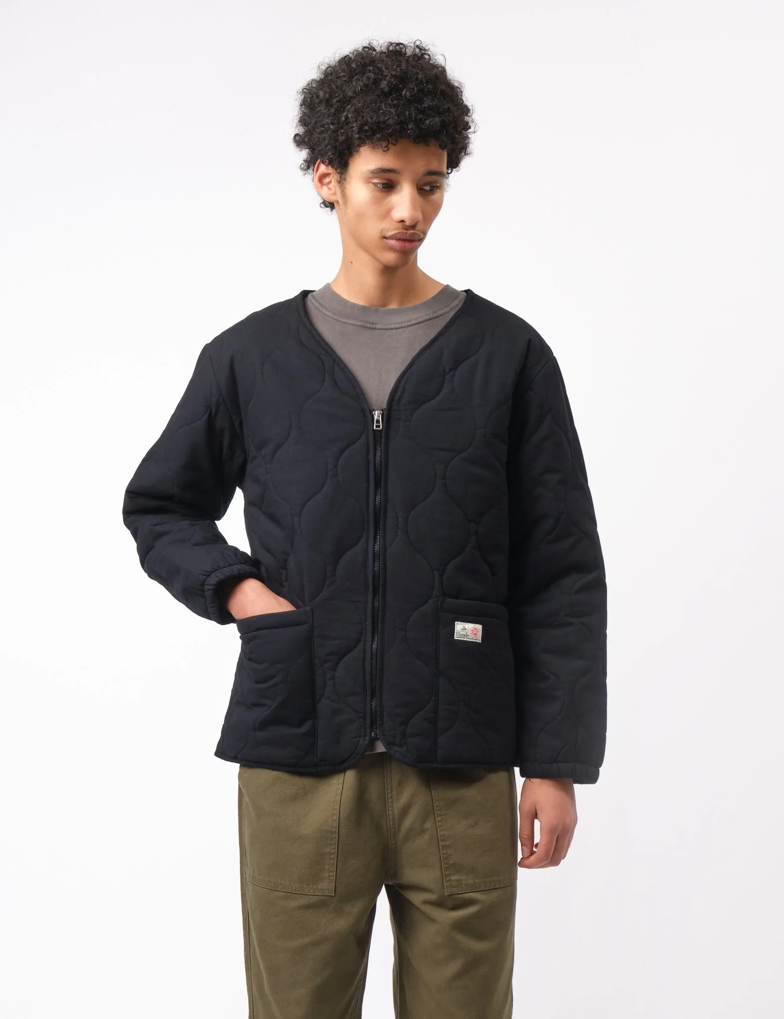 Editors Choice Bhode Quilted Jacket - Black  Last Chance!
