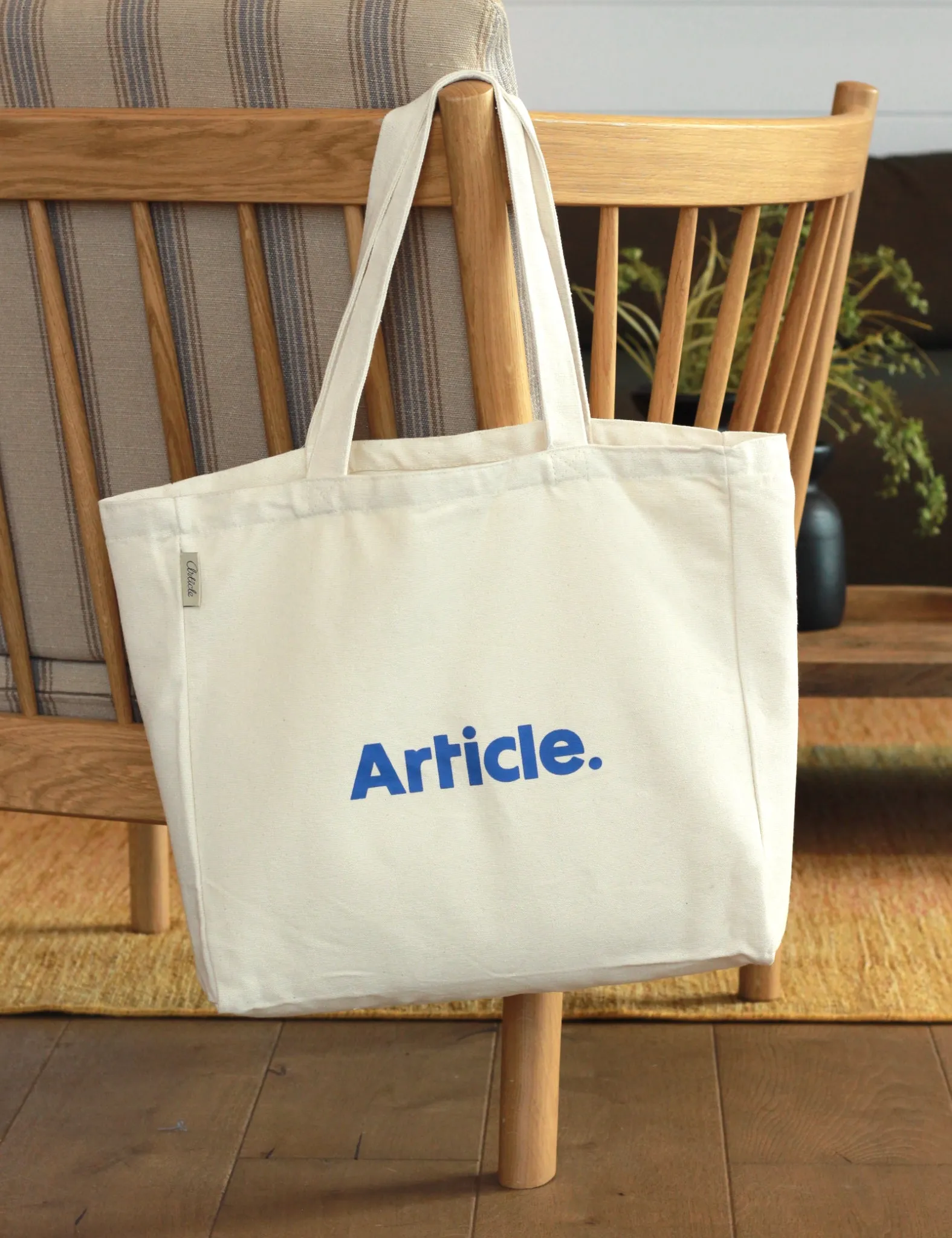 Editors Pick Article Organic Heavy Canvas Tote Bag - Ecru  Limited Availability!
