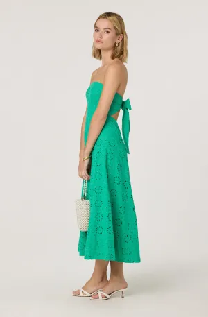 Editors Pick Eyelet Strapless Midi Dress  Almost Sold Out!
