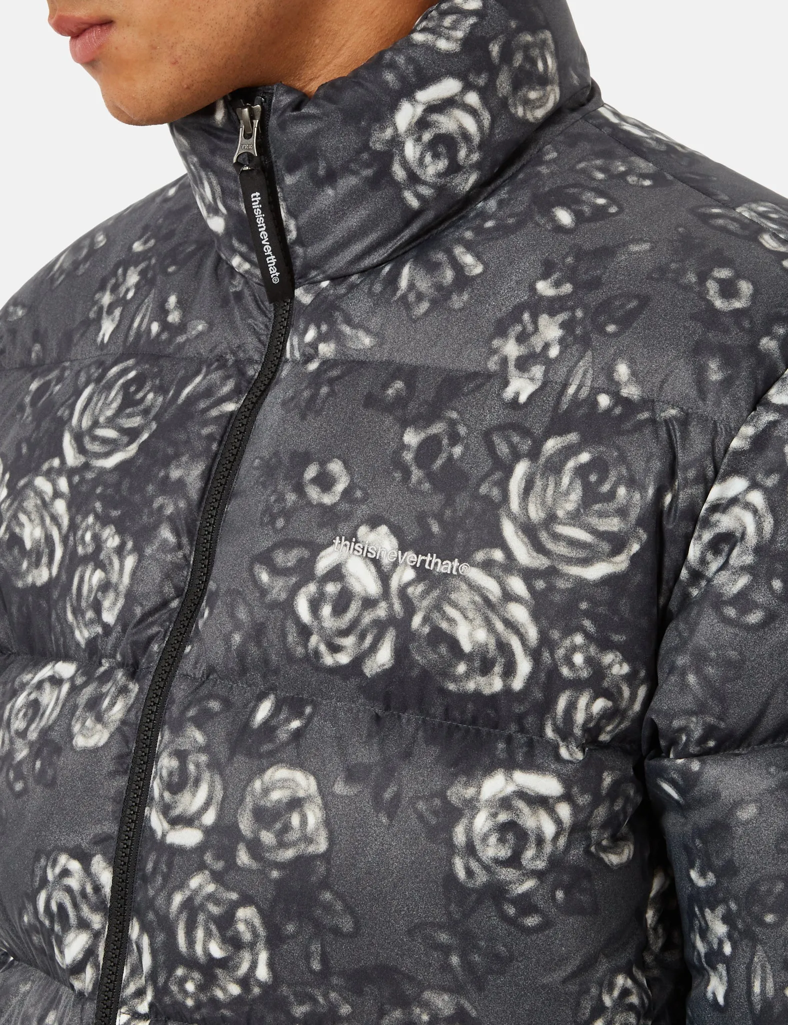 Editors Pick Thisisneverthat PERTEX T Down Jacket - Flower Black  Almost Gone!