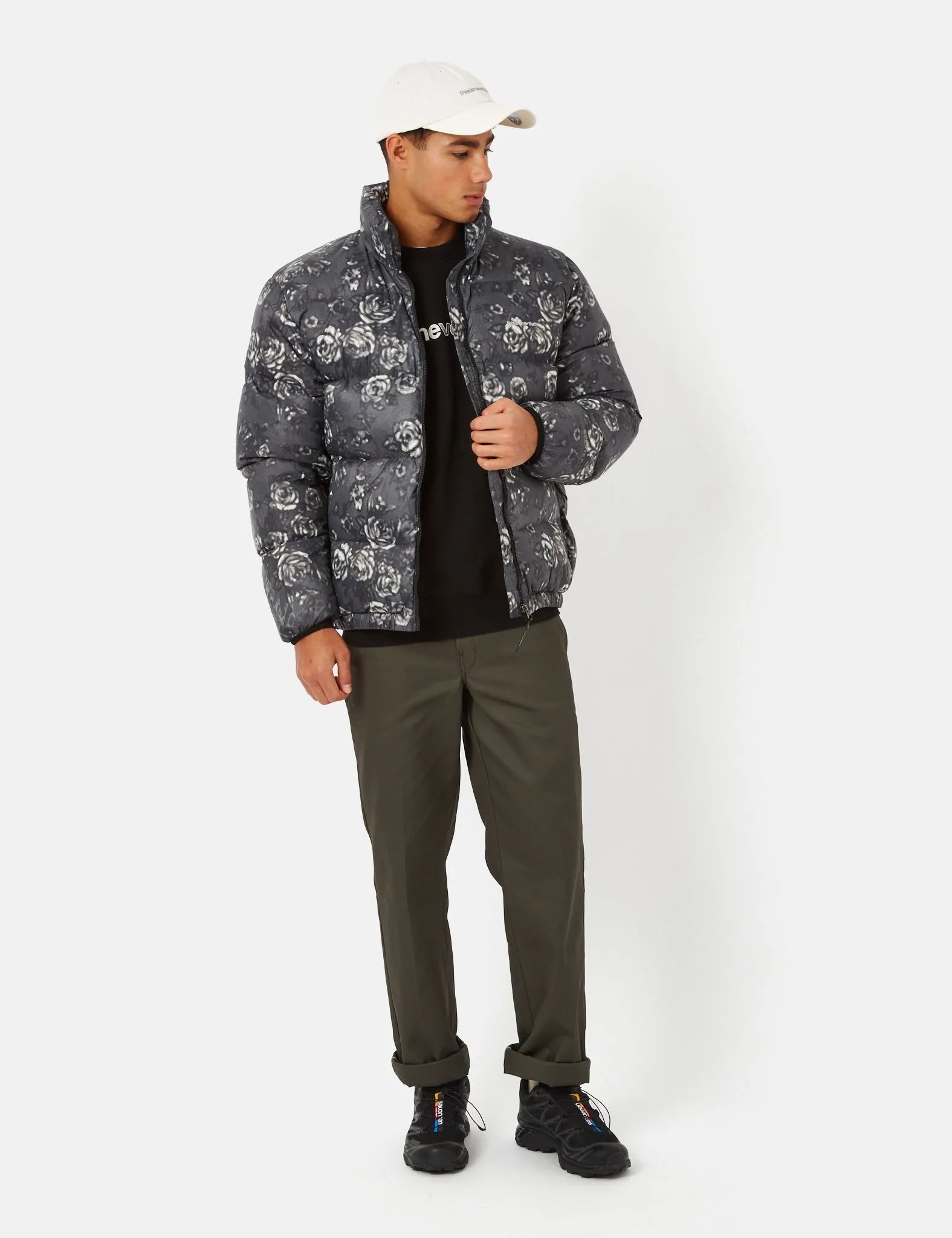 Editors Pick Thisisneverthat PERTEX T Down Jacket - Flower Black  Almost Gone!