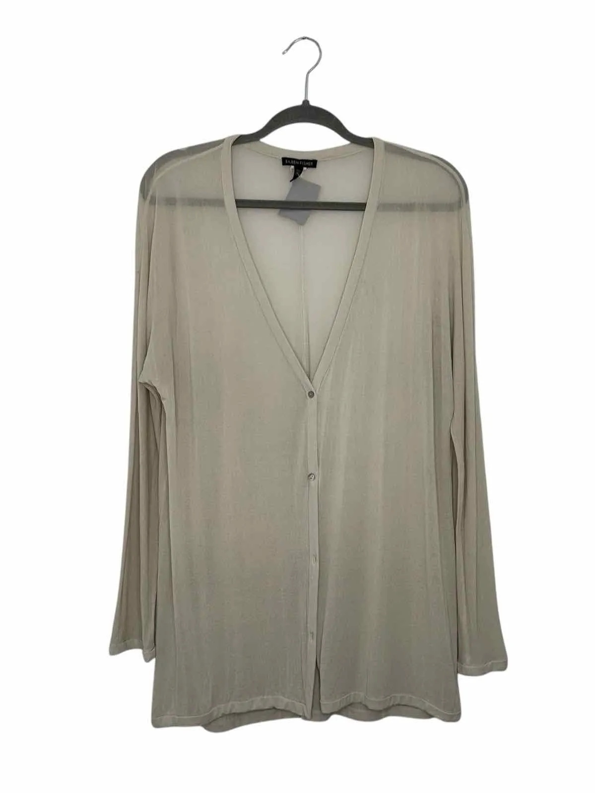 Eileen Fisher Size S/M Beaver Pre-Owned Blouse- Ladies