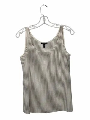 Eileen Fisher Size X- Small Ivory Stripe New w/ Tags Tank Top- Ladies