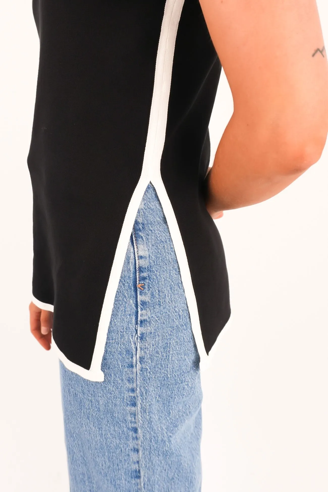 Elke Top Black