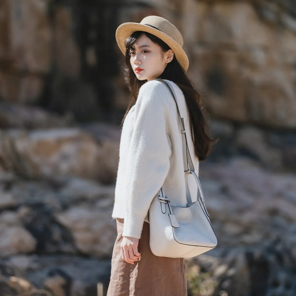 Eloise Leather Satchel