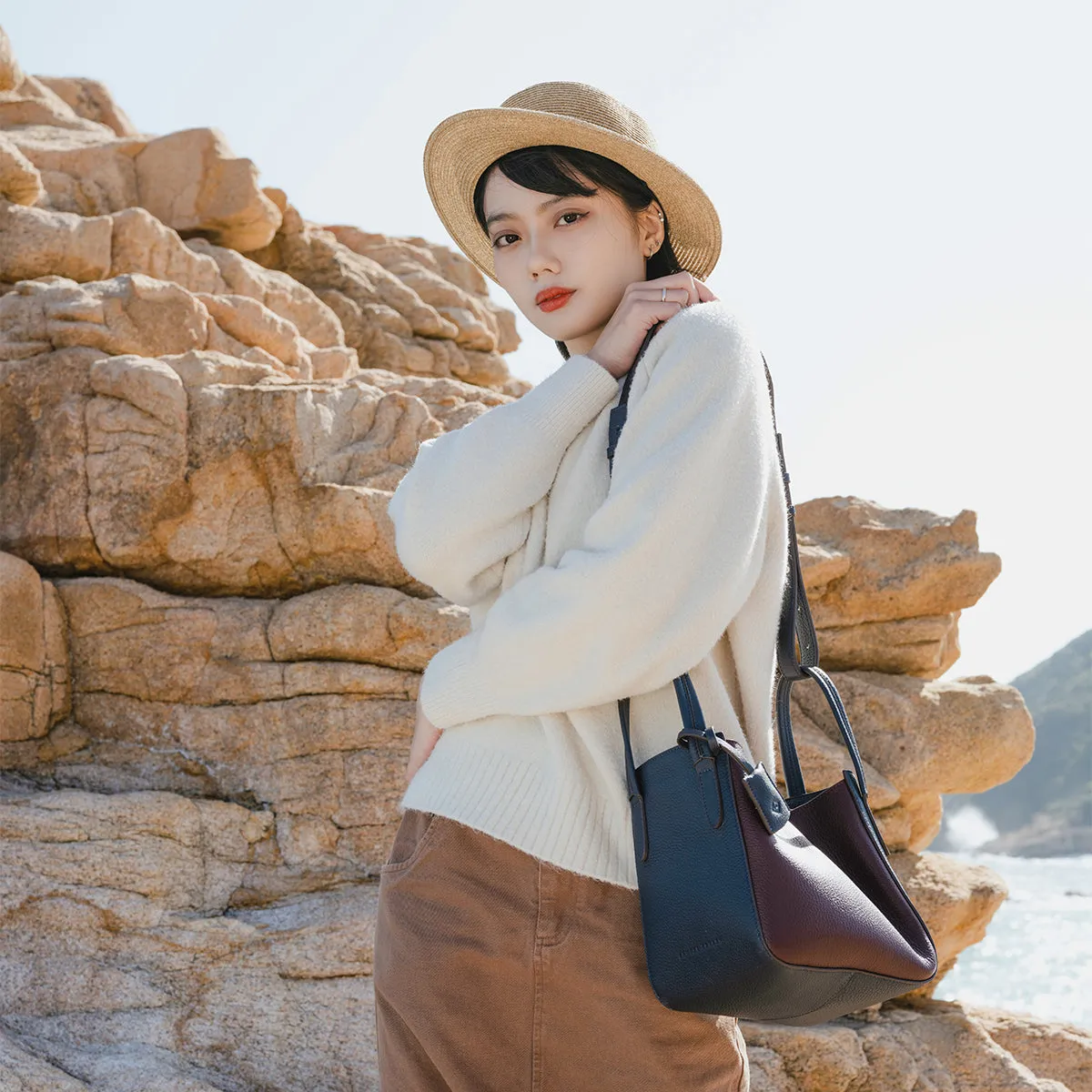 Eloise Leather Satchel
