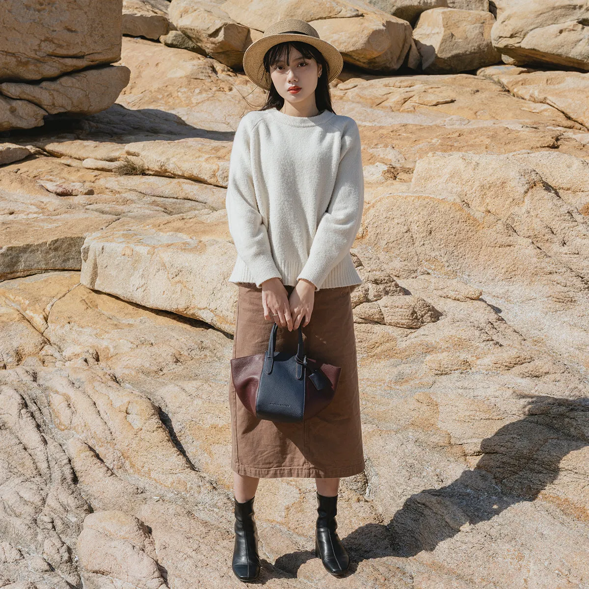 Eloise Leather Satchel