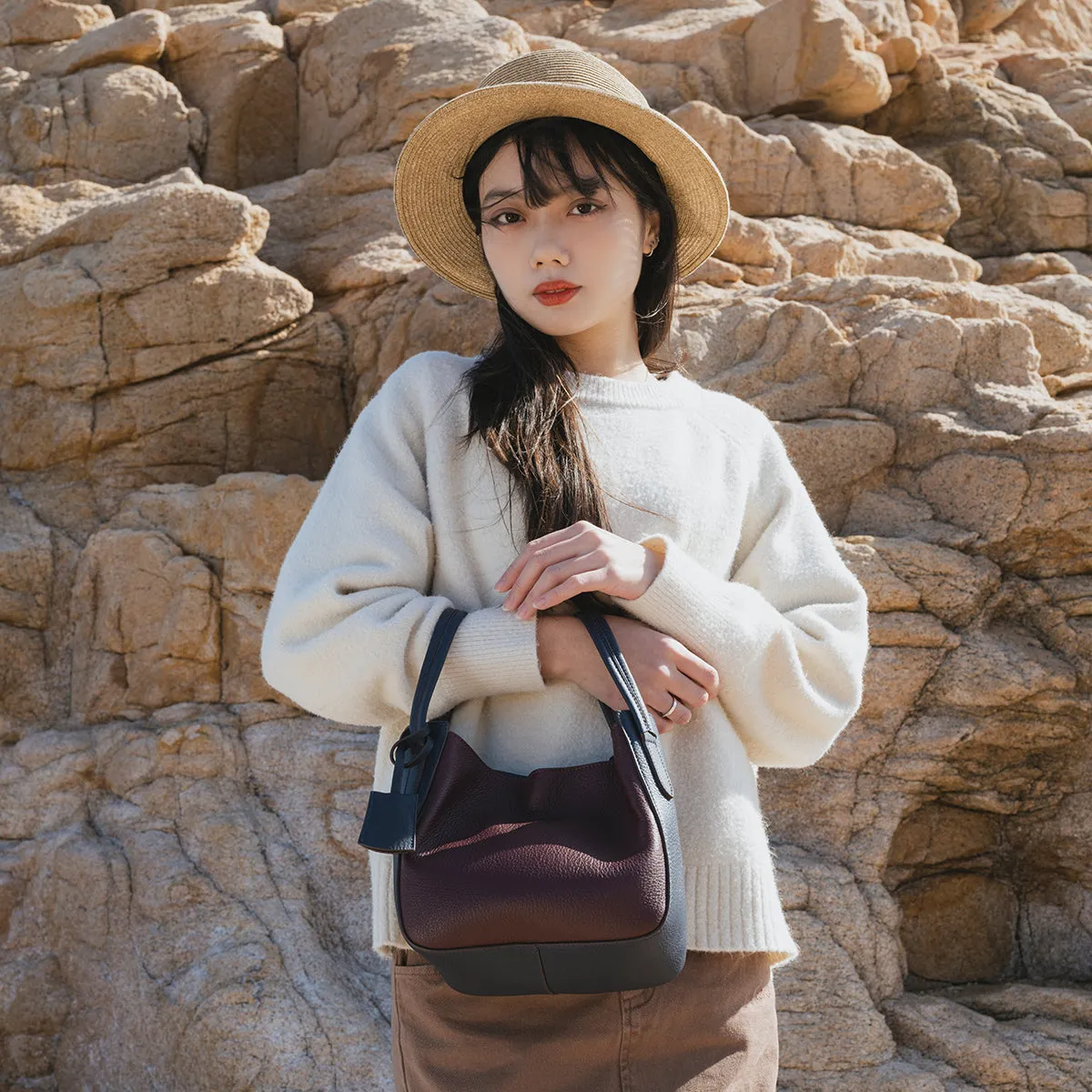 Eloise Leather Satchel