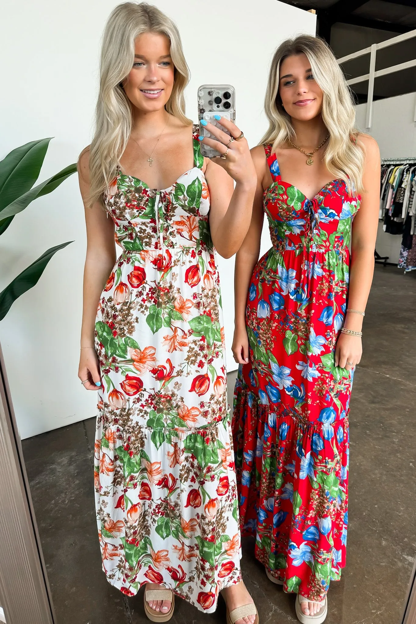 Exceptional Sight V-Neck Floral Maxi Dress - FINAL SALE
