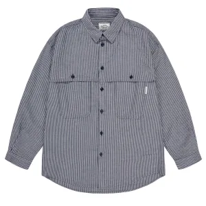 Exclusive Kappy Stripe Pocket Work Shirt Navy  Last Chance!