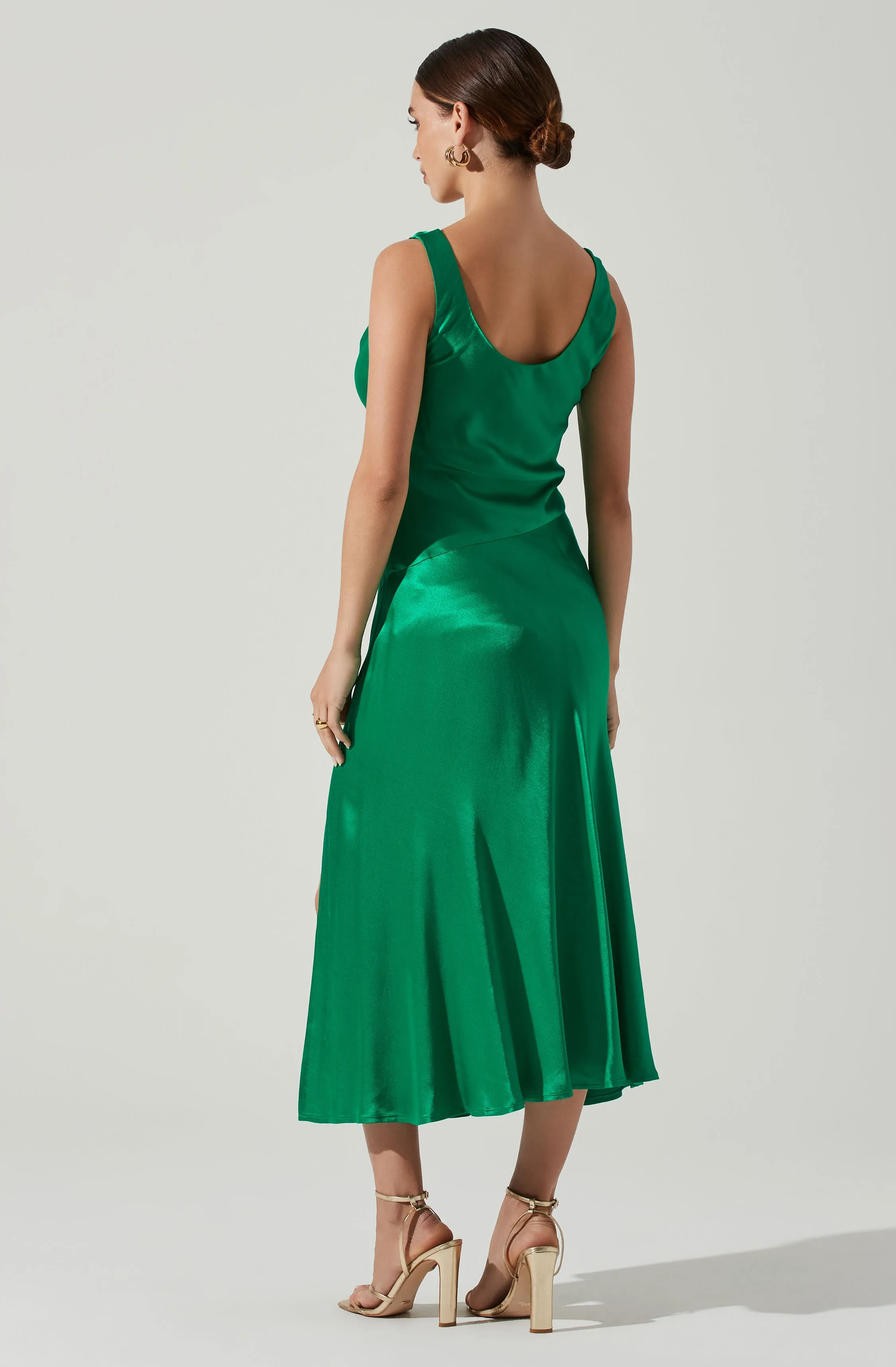 Final Few Cristella Satin Midi Dress  Going Fast!