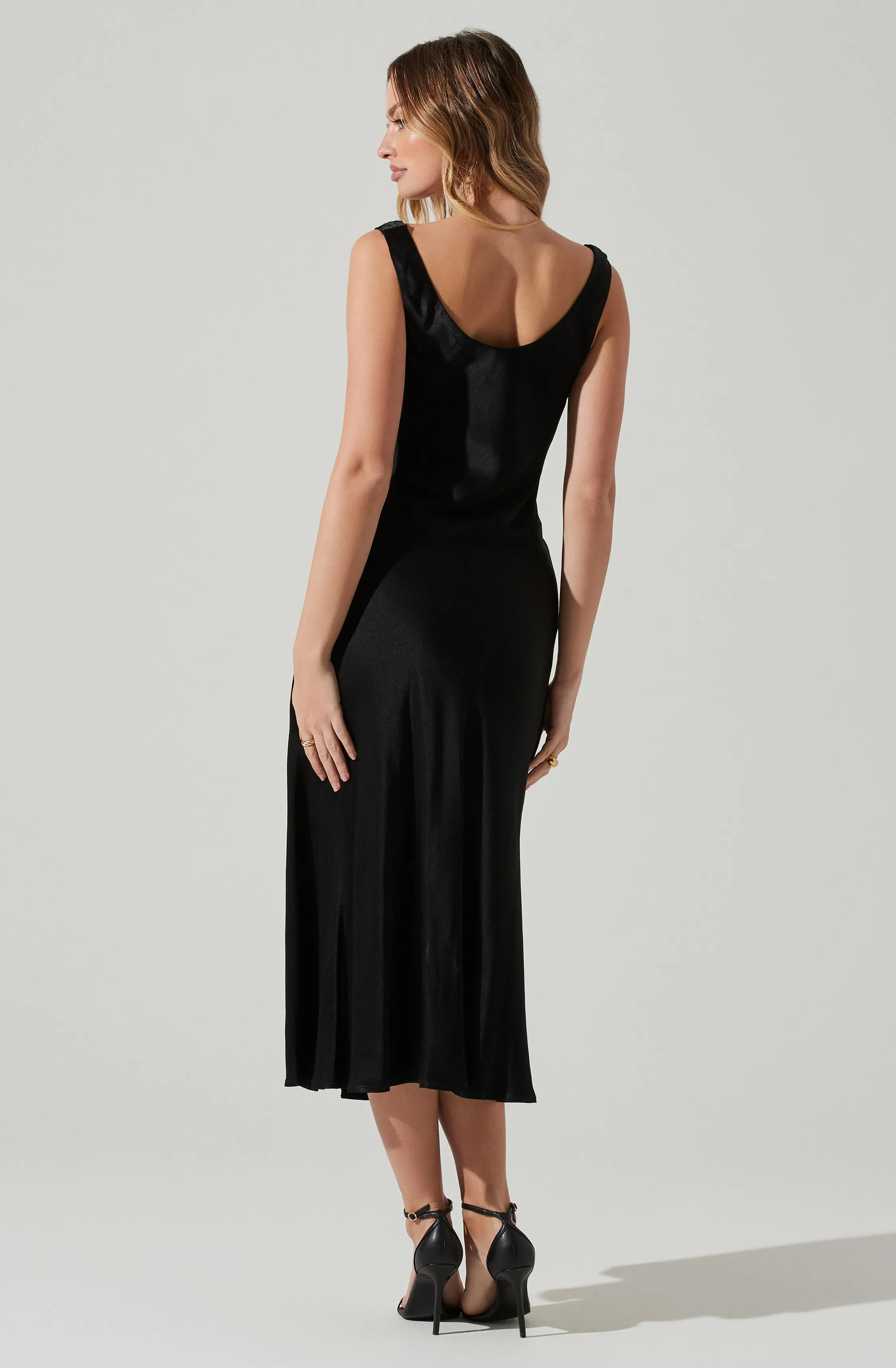 Final Few Cristella Satin Midi Dress  Going Fast!