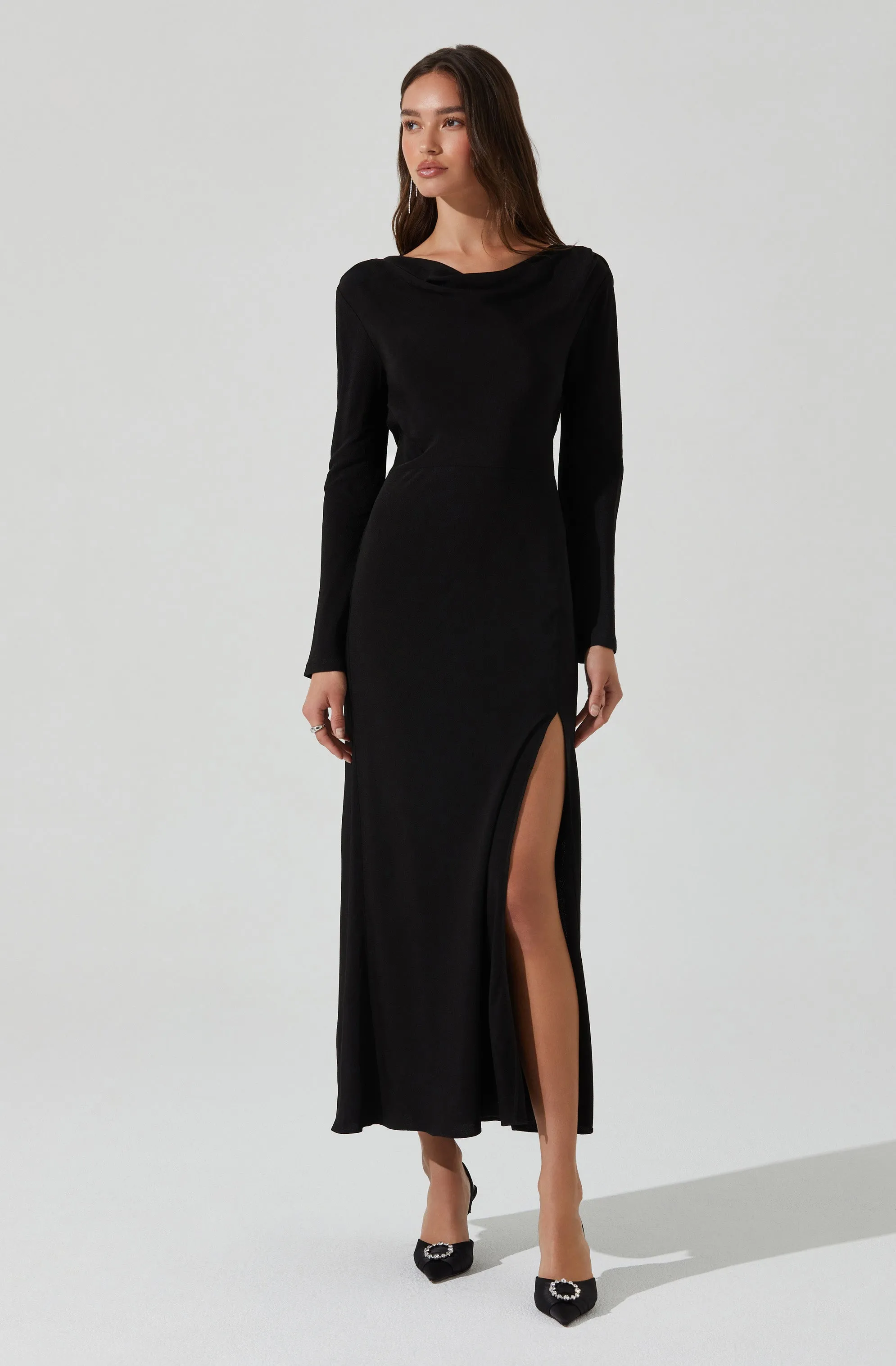 Final Few Decima Cowl Neck Maxi Dress  Going Fast!