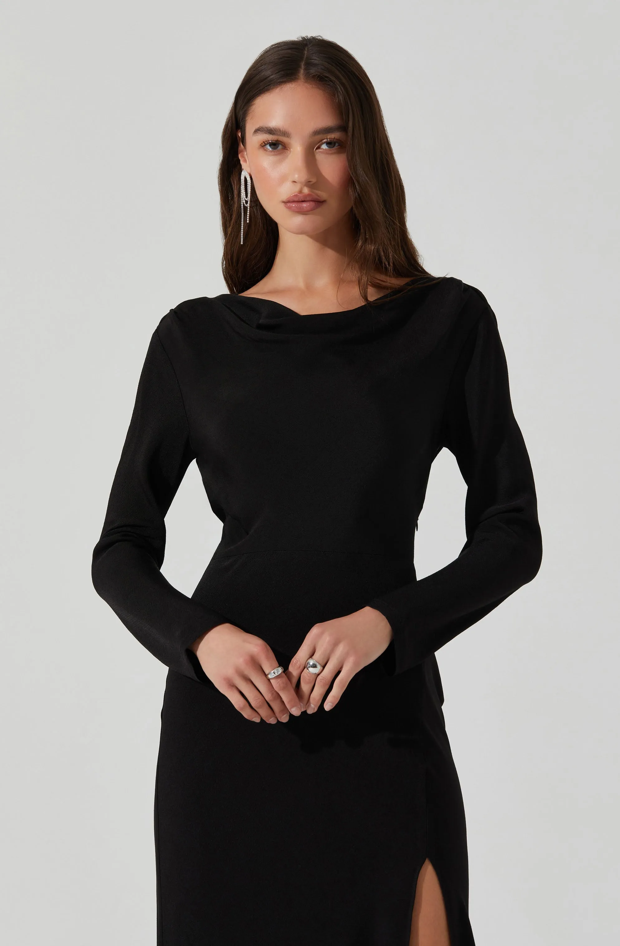 Final Few Decima Cowl Neck Maxi Dress  Going Fast!