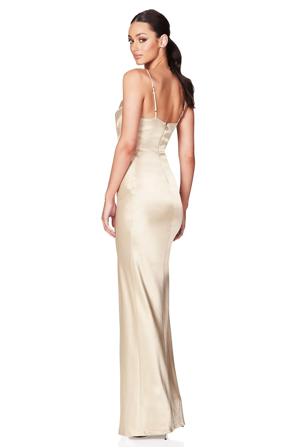 FINAL SALE: Dream Draped Gown Nude by Nookie