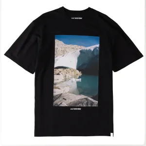 Flash Sale! And Wander Gracier Printed T-Shirt Black  Last Chance!