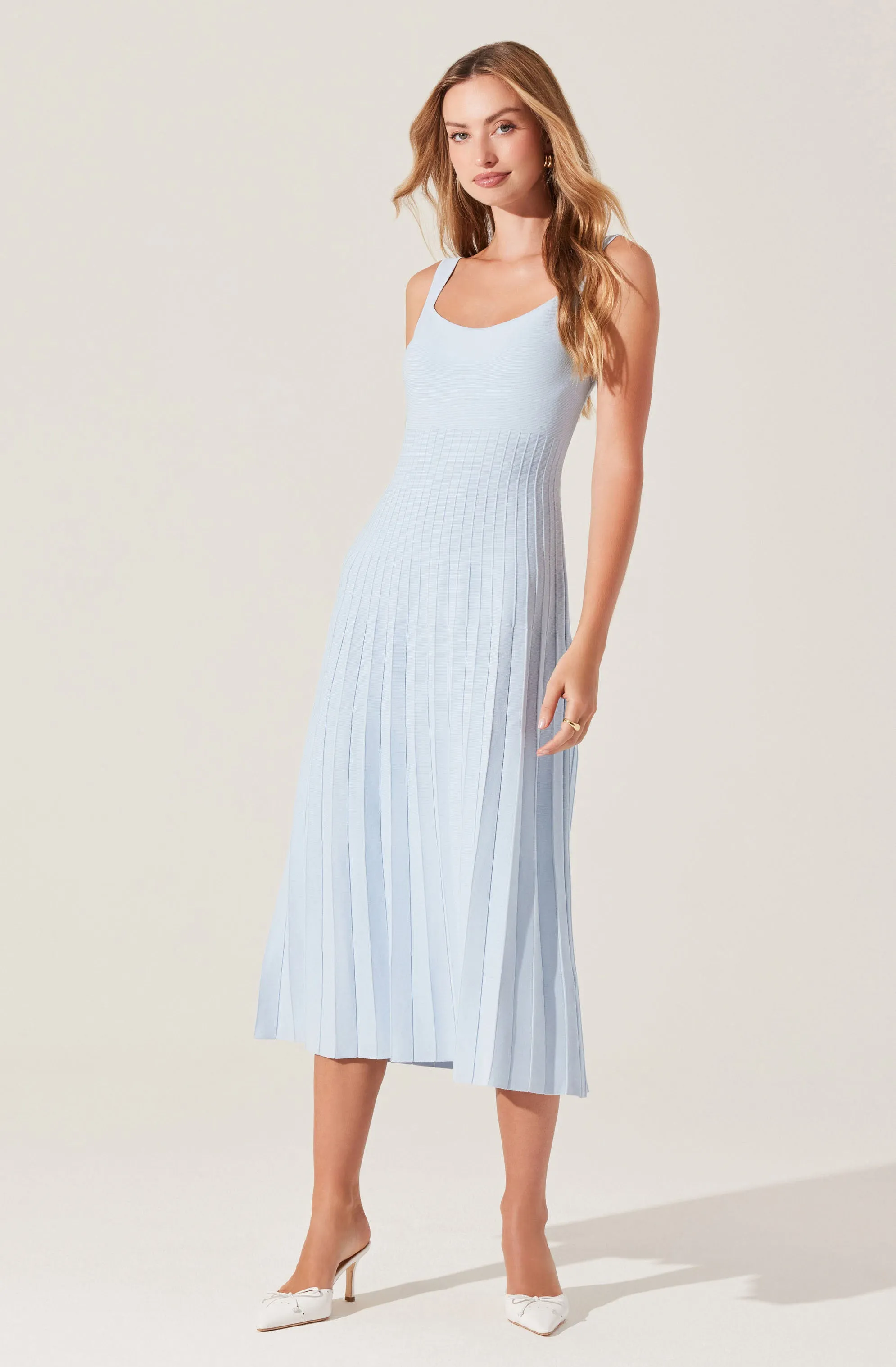 Flash Sale! Aylin Pleated Midi Sweater Dress  Last Chance!