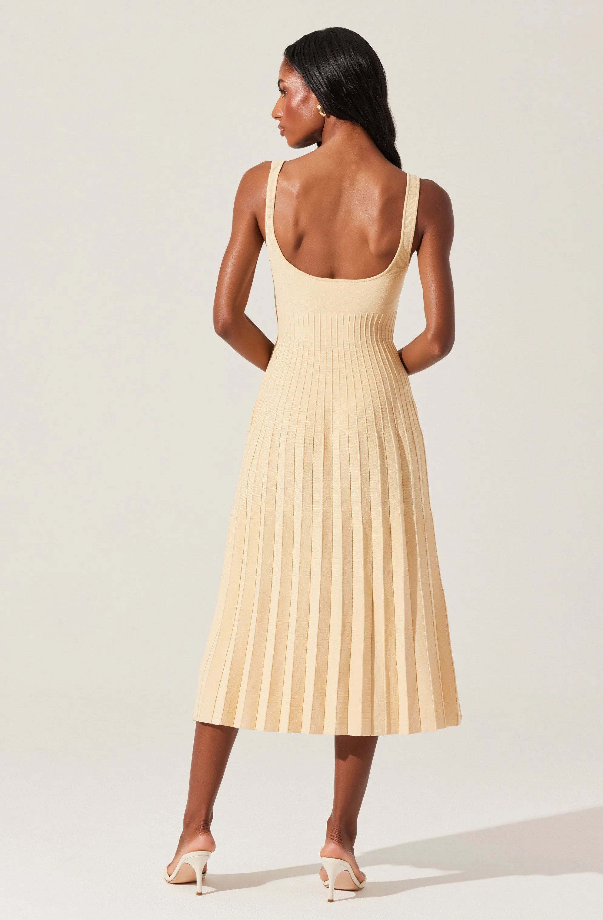 Flash Sale! Aylin Pleated Midi Sweater Dress  Last Chance!