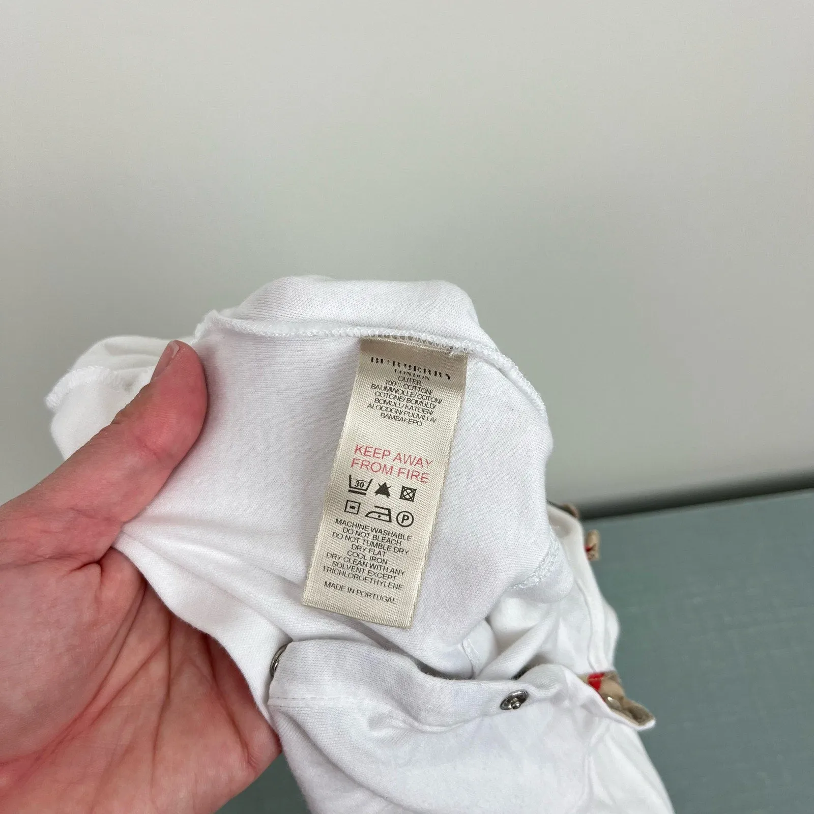 Flash Sale Burberry Baby White Footie & Bib Set 6 Months  Ends Soon!
