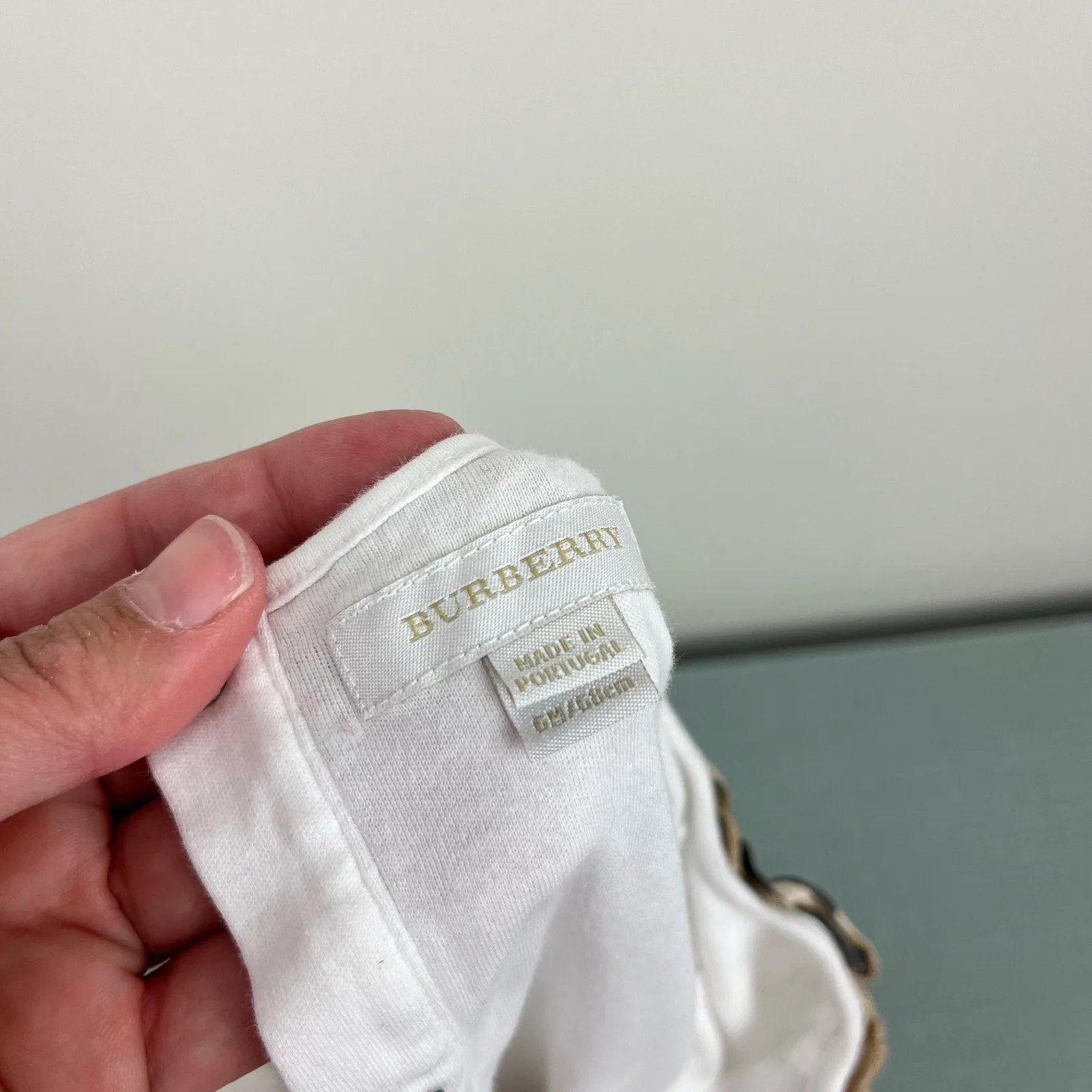 Flash Sale Burberry Baby White Footie & Bib Set 6 Months  Ends Soon!