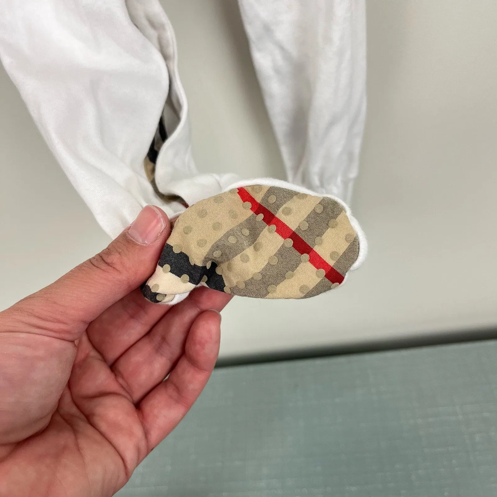Flash Sale Burberry Baby White Footie & Bib Set 6 Months  Ends Soon!