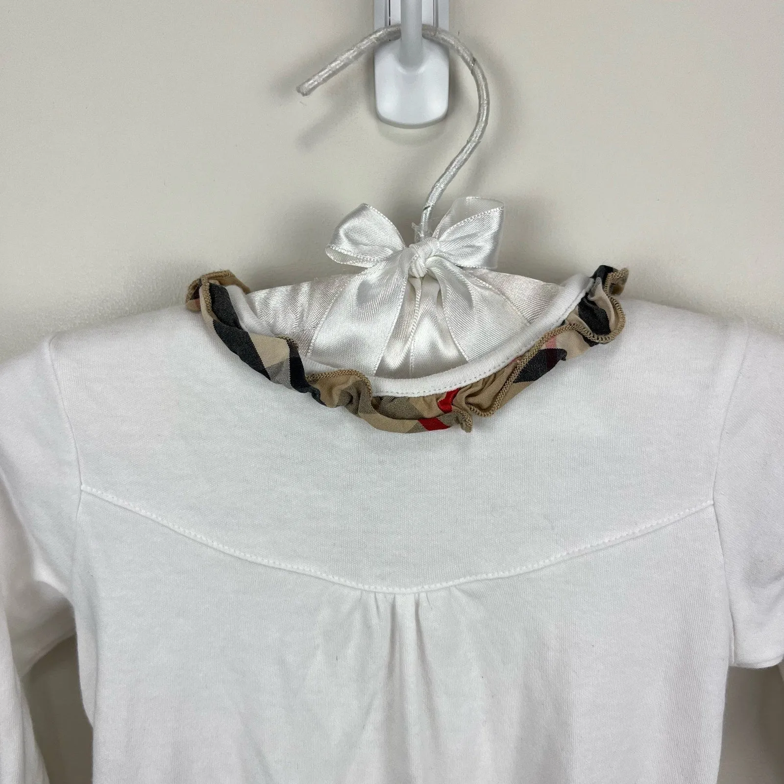 Flash Sale Burberry Baby White Footie & Bib Set 6 Months  Ends Soon!