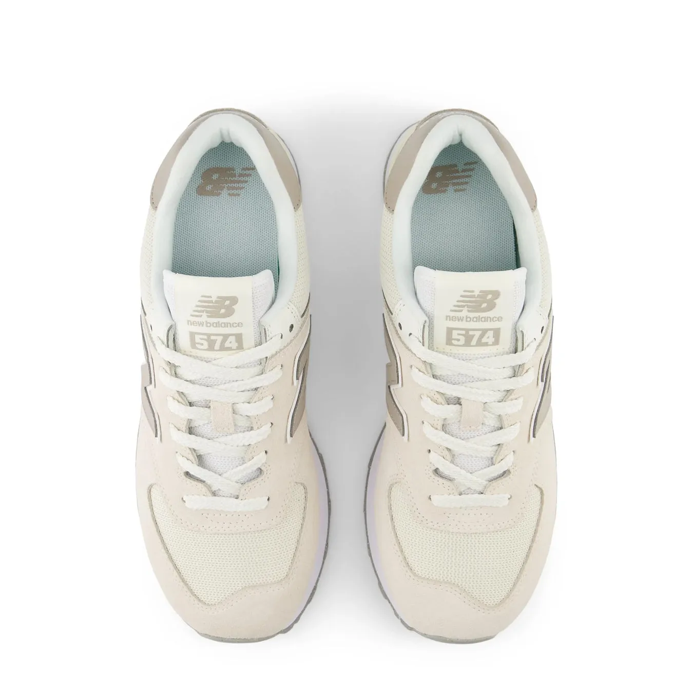 Flash Sale! New Balance Womens 574 Trainers Linen / Light Mushroom  Dont Miss Out!