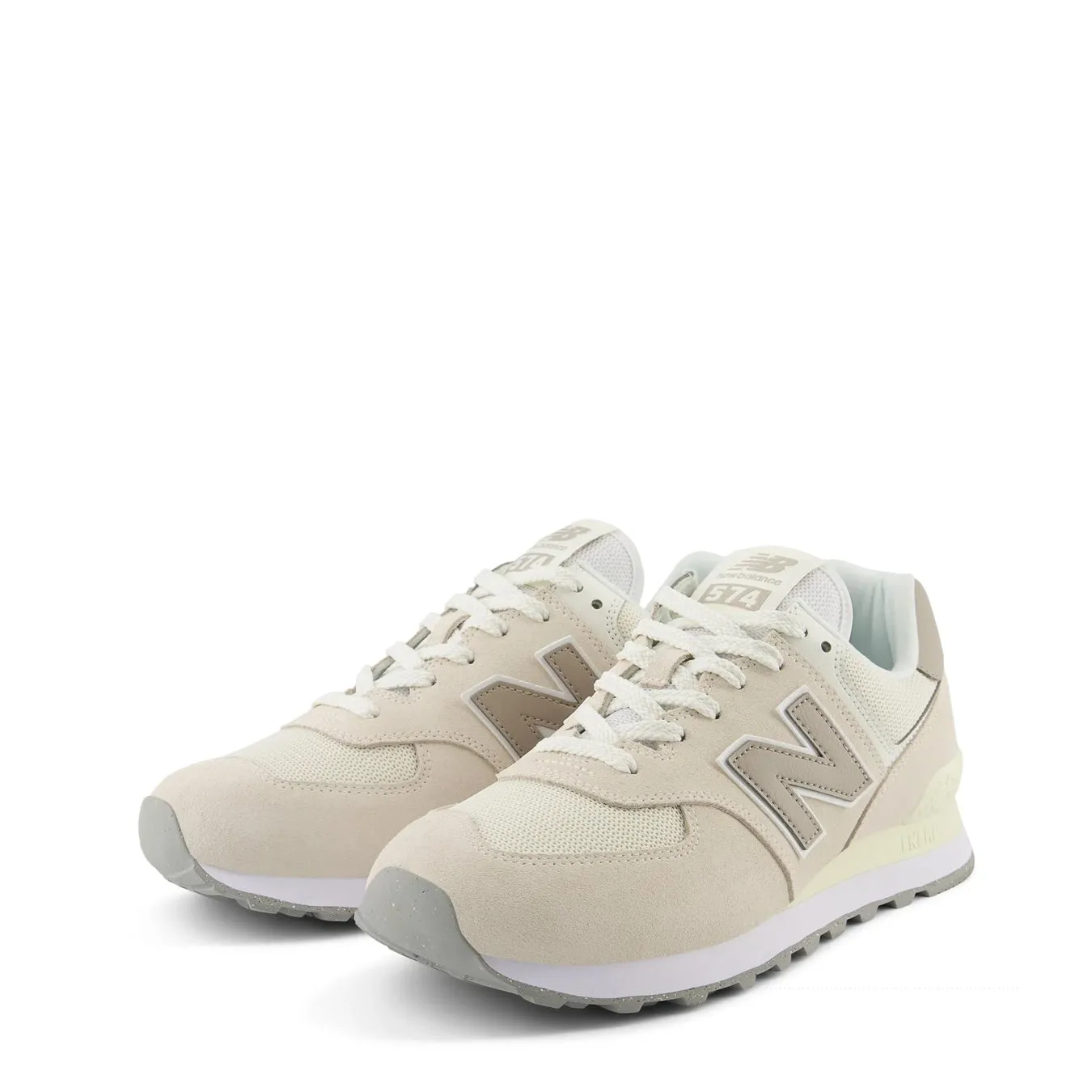 Flash Sale! New Balance Womens 574 Trainers Linen / Light Mushroom  Dont Miss Out!