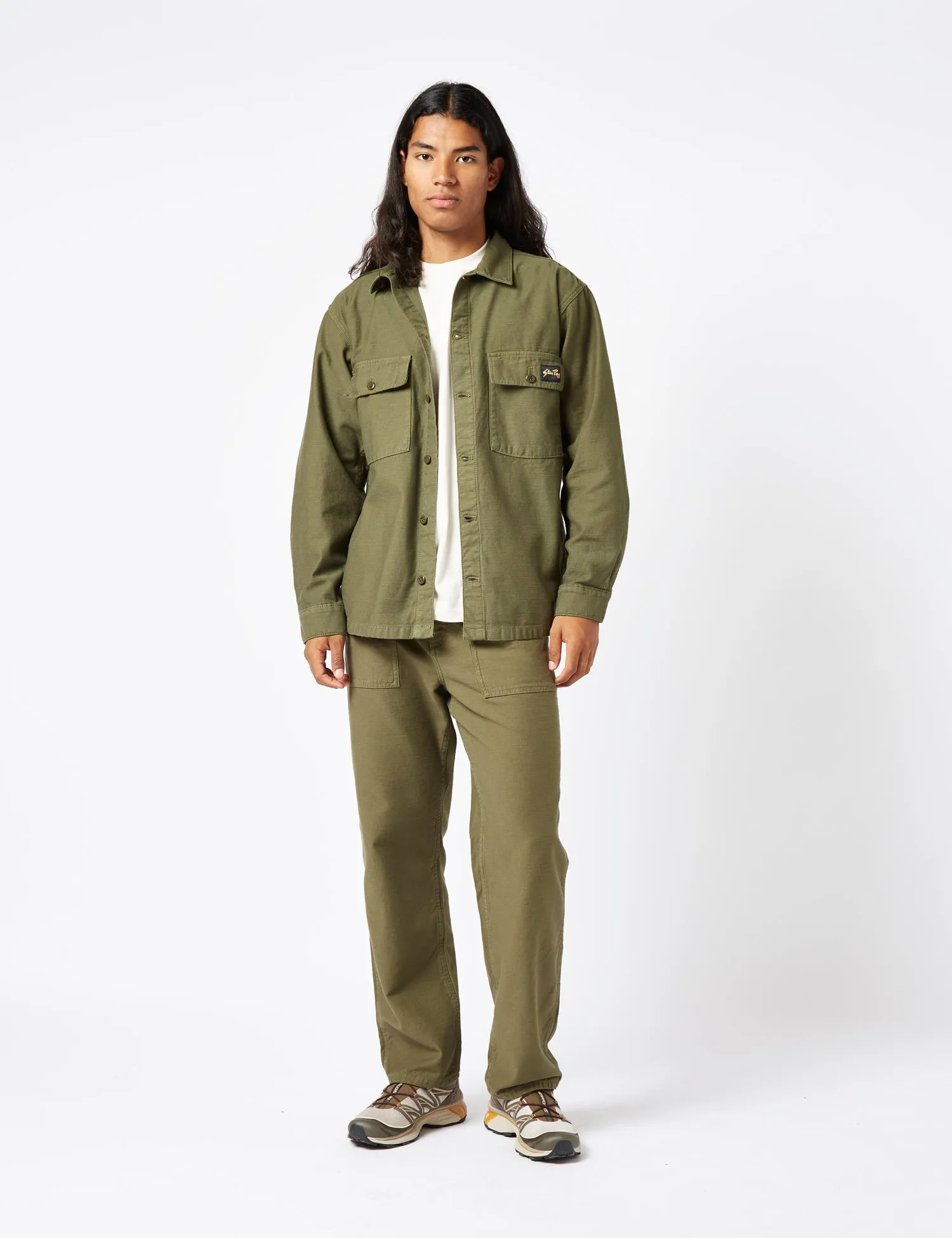 Flash Sale! Stan Ray CPO Shirt (Sateen) - Olive Green  Almost Gone!