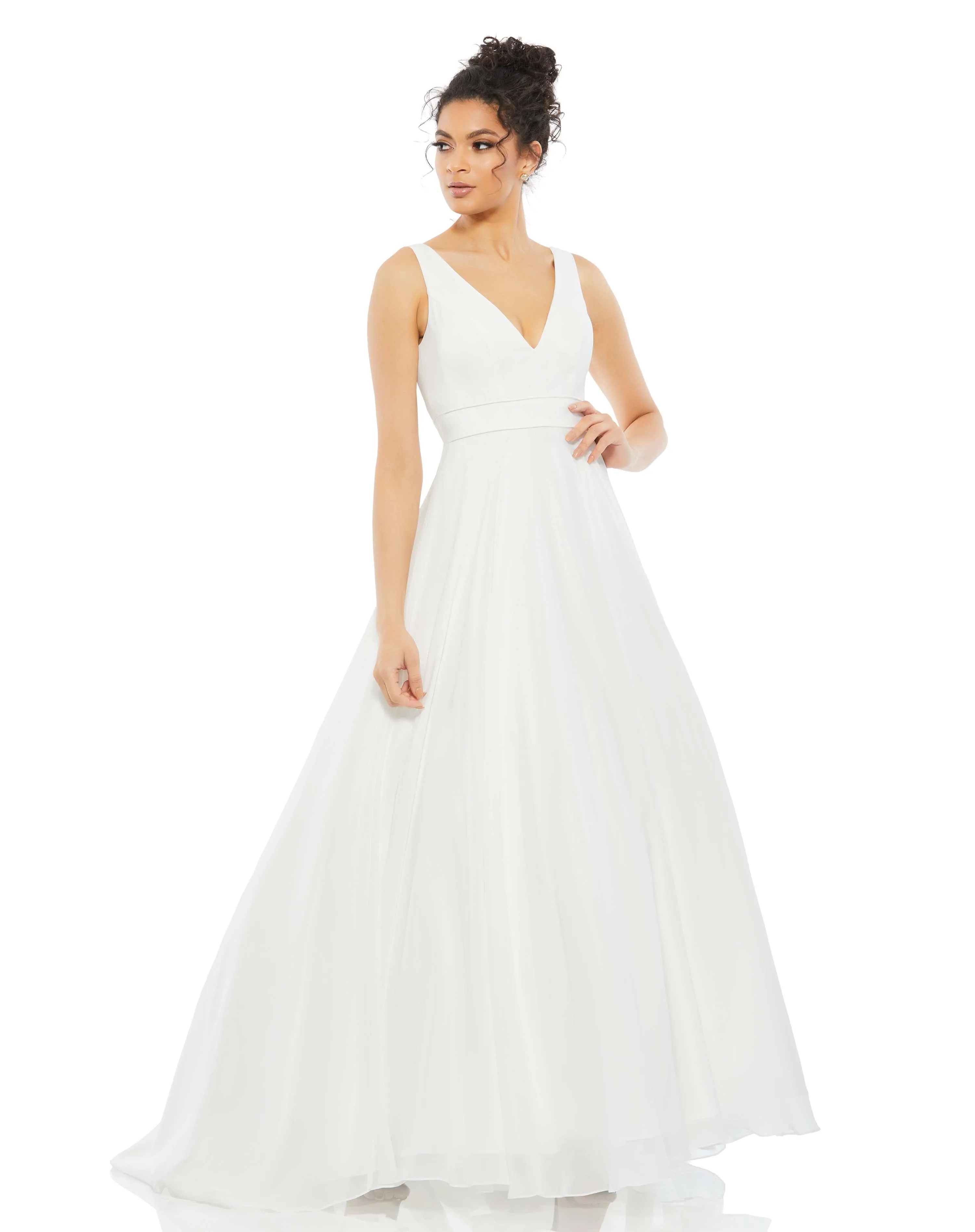 Flash Sale! White Layered Tulle Chiffon Ball Gown  Limited Availability!