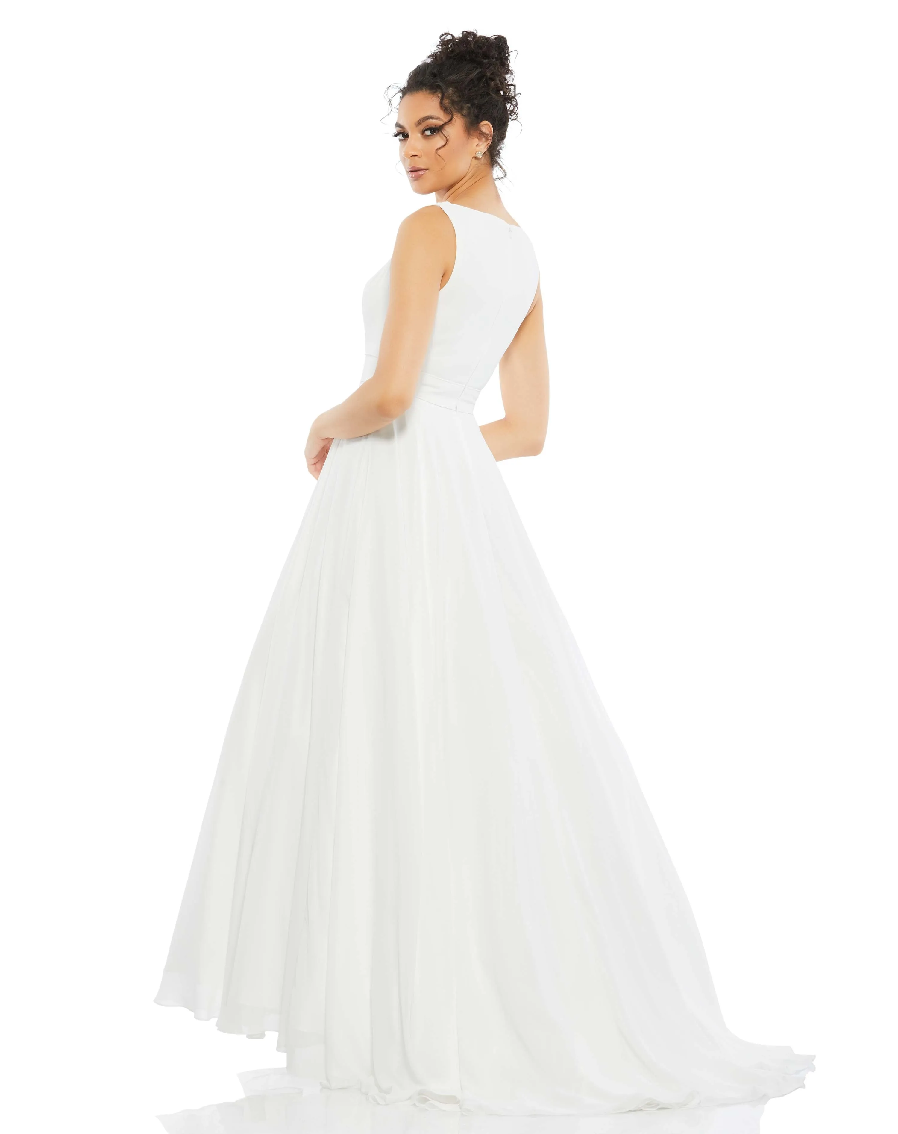 Flash Sale! White Layered Tulle Chiffon Ball Gown  Limited Availability!