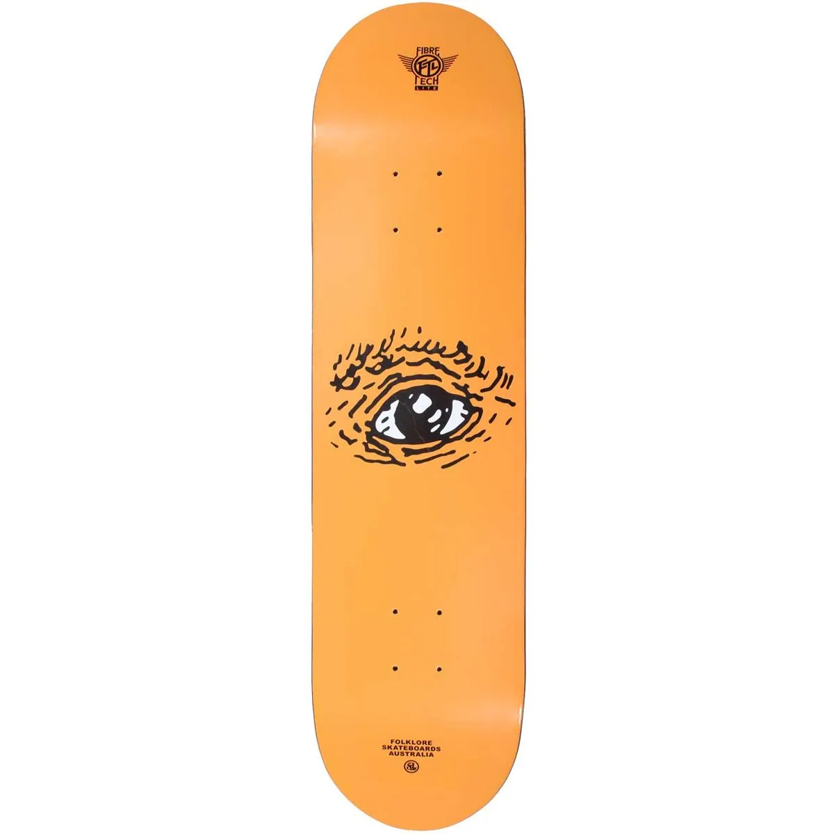 Folklore - Eyes Fibretech Lite Orange 8.125 Skateboard Deck