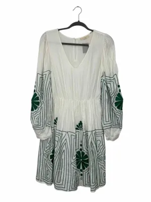 Forever That Girl Size X- Small White Print Pre-Owned Dress- Ladies