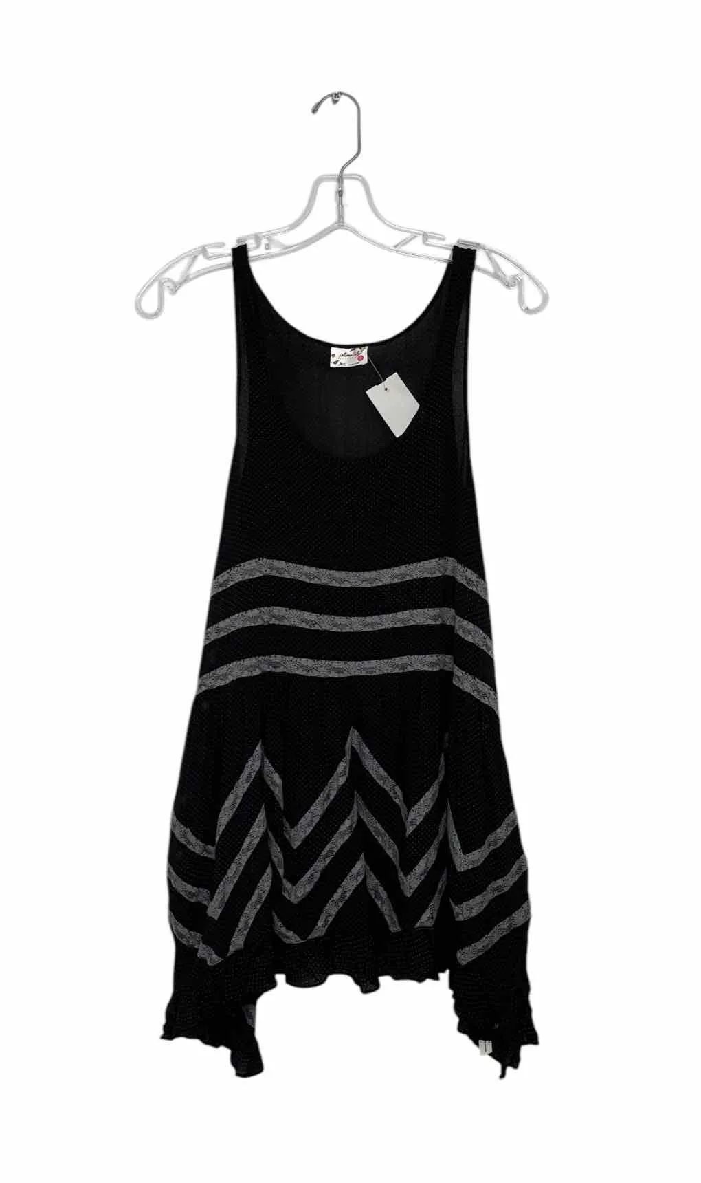 Free People Size X- Small Black Pre-Owned Tank Top- Ladies